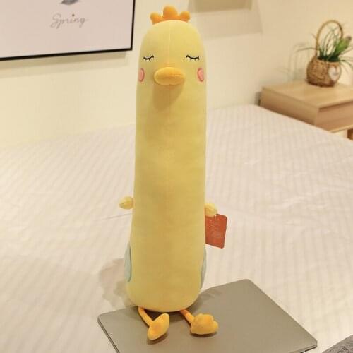 Rhubarb duck plush toy doll long pillow cute duck doll pillow pillow pillow sleeping pillow