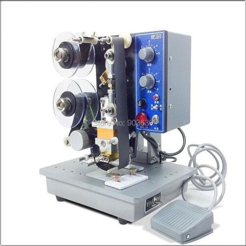 Semi automatic Hot Stamp Machine Ribbon Coding Date Character Hot Code Printer Ribbon Date Coding Printing Machine