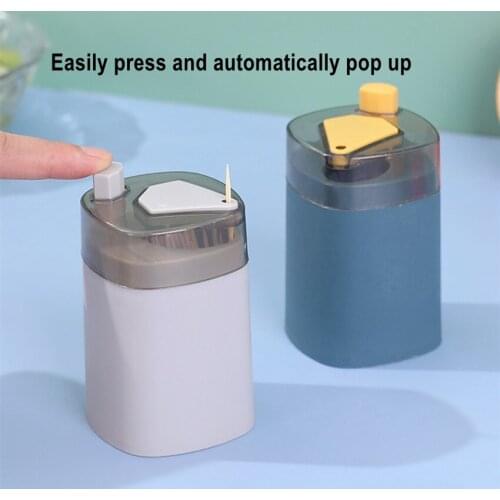 Portable PP Automatic Toothpick Holder Box Multicolor Toothpick Container Toothpick Dispenser Home Table Toothpick Storage Box