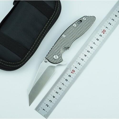 LOVOCOO Flipper XM18 M390 blade flip folding knife ball bearing titanium hunting outdoor survival pocket knife EDC tool