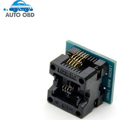 SOIC8 SOP8 to DIP8 EZ Programmer Adapter Socket Converter Module 200mil SOP8 Adapter Socket Blue SOIC8 SOP8 TO DIP8 ZIF Adaptor