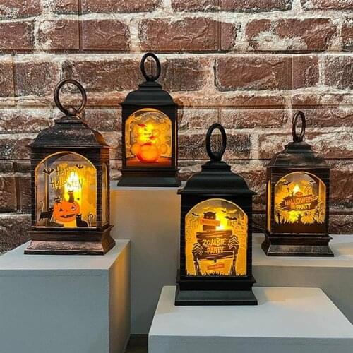 Halloween LED Lantern Pumpkin Night Light Outdoor Hanging Lighting For Garden Patio Yard Halloween Decor Pumpkin Light Lantern