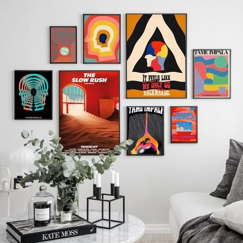 Tame Impala Psychedelic Posters and Prints Rock Band Touring Art Canvas Painting Wall Pictures Nordic Living Room Home Decor
