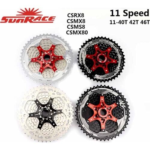SunRace CSMS8 CSMX8 MX80 11 Speed Wide Ratio bike bicycle cassette Mountain Bicycle freewheel 11-42T 11-46T 11-50T