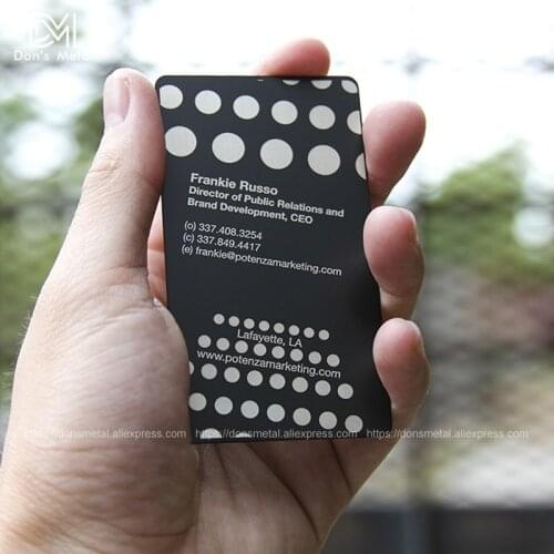 Hollow metal card stainless steel business card production metal business card stainless steel card metal membership card