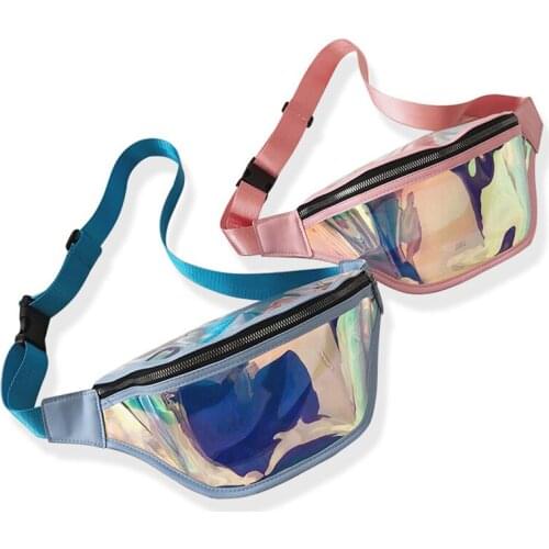 Women PVC Waterproof Fanny Pack Travel Transparent Waist Bag Shoulder Chest Bag Sport New Large Capacity Waist Packs for Women