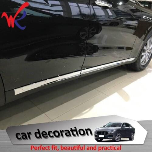 Loyalty for Maserati Levante 2016 2017 Exterior Door Bottom Side Protector Cover Trim Moulding Car Accessories