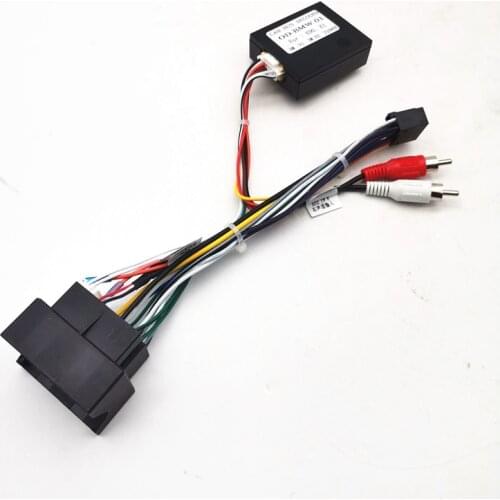 1PCS Car Stereo Audio 16PIN Android Power Cable Adapter With Canbus Box For BMW X1 E90 Power Cable Wiring Harness