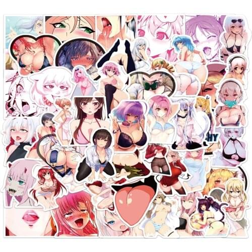 10/30/50pcs Anime Hentai Sexy Pinup Bunny Girl Waifu Decal Stickers Suitcase Laptop Car Truck Waterproof Car Sticker Girls Toys