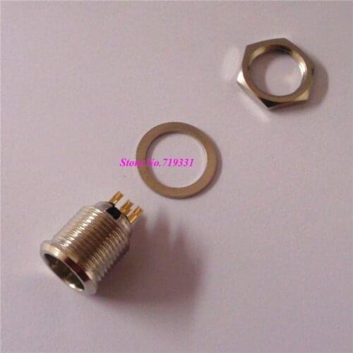 10pcs 4 pin Male XLR Audio Microphone Chassis Mount TB4M match TA4F Q-G connector New