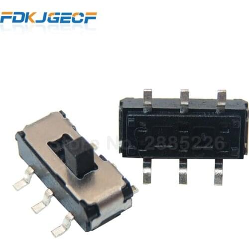 100pcs MSS22D18 six-leg patch handle 2MM toggle switch 6-pin 2-speed patch switch DVD switch