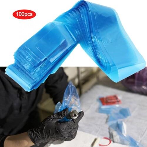 100Pcs Disposable Tattoo Machine Clip Cord Sleeves Protective Bags Covers Disposable Covers for Tattoo Machine Tattoo Accessory