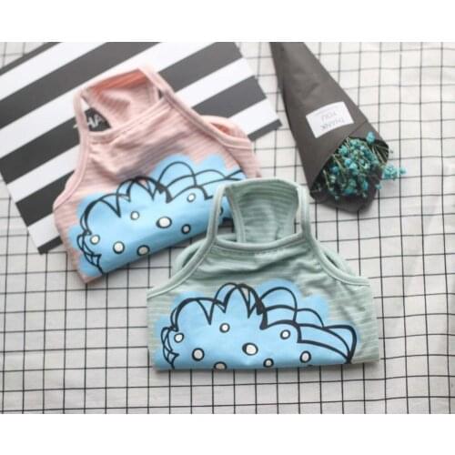 2pcs New Summer Pet Clothes Cotton Sleeveless for Dog and Cat Pet Printing Vest Thin And Breathable