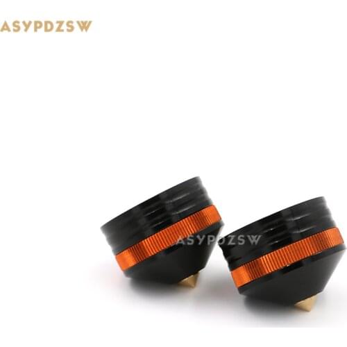 4PCS 39*33 Aluminum Black sound machine feet Power amp spikes Speaker shock pads damping spikes