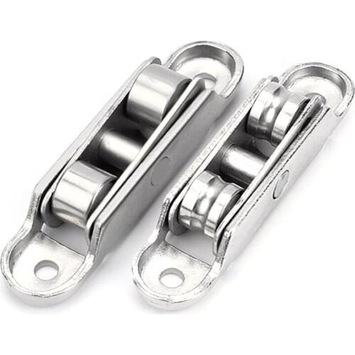 4pcs Zinc alloy Flat/Concave Balance Adjustment Angle Wheel Slide Doors Window pulley U-type Ball Bearing Wheel Mute Roller