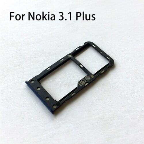 BINYEAE Sim Micro SD Card Adapter Holder Tray For Nokia 3 / 3.1 Plus / X5 5.1 Plus / 6 / 6.1 Plus / 7 Plus / 8 Sim Slot Socket