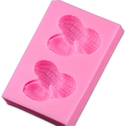 Free And Fast Shipping Peanut Shaped Silicone Cake Mold Sugar Paste 3D Fondant Cake Decoration Tools Soap Mould D296