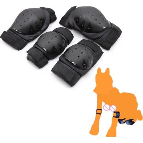 CamaTech Flirting Puppy Elbow and Knee Pads Soft Padded Dogs Slave Kneecaps Elbow Pads BDSM Bondage Protection Gear for Couples