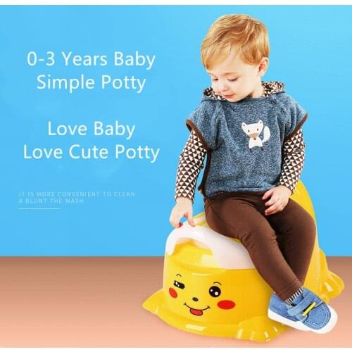 Baby Portable Potty Cute Increase Size Baby Potty Toilet Training Chair with Removable Storage Lid Easy Clean