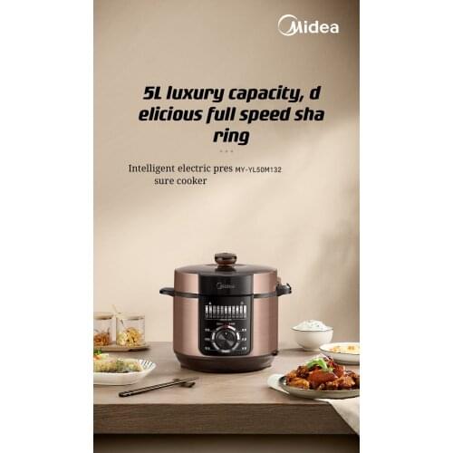 Electric Pressure Cooker 5L Liters Large Capacity Household Intelligent Pressure Cooker Double Gall Rice Cooker 50M132