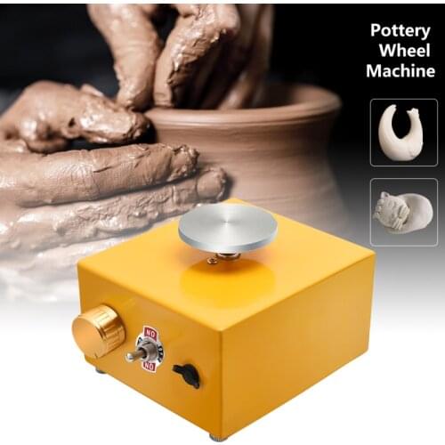 Electric Pottery Wheel DIY Ceramic Tools Mini Electric Pottery Machine Used For Ceramic Works Pottery Artwork EU Plug US Plug