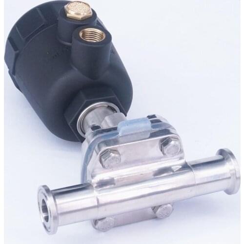 Fit 19mm Pipe OD x 0.5" Tri Clamp Pneumatic Sanitary Diaphragm Valve SUS 316L Stainless Steel For Homebrew Beer Brewing