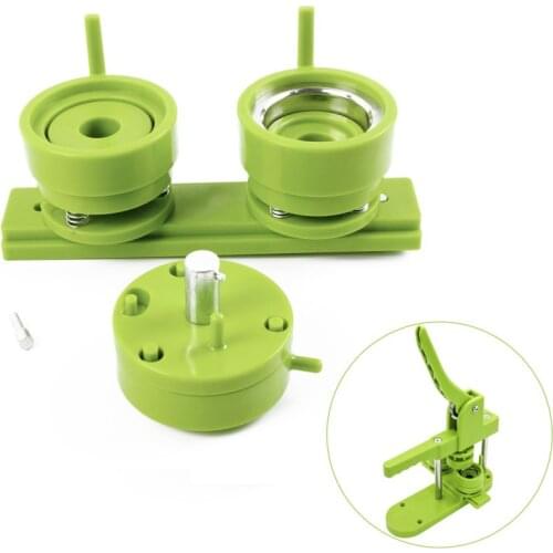 Green Button Badge Pin Making Mould DIY Button Maker Badge Punch Press Machine for 25/32/37/44/58mm Die Mould Badge Maker Mould