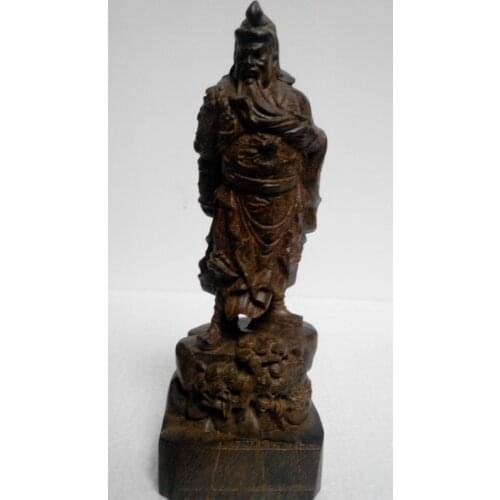 Estatua tallada a mano de madera clásica china coleccionable
