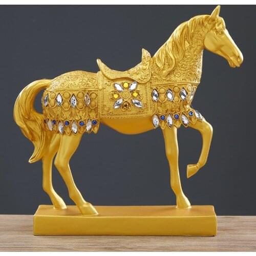 Creative Resin Handicraft Animal Horse Decoration Shop Office Decoration Living Room Point Wine Cabinet Arrangement