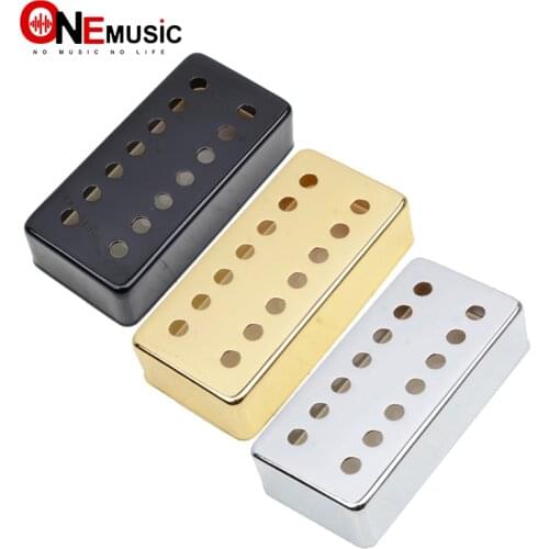 Brass 7 String Electric Guitar Pickup Humbucker Cover 80*39mm - Chrome - Black - Gold for Choose