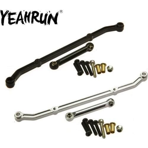 YEAHRUN Metal Aluminum Steering Linkage Link Arm for Axial SCX10 1/10 RC Crawler Car Upgrade Parts