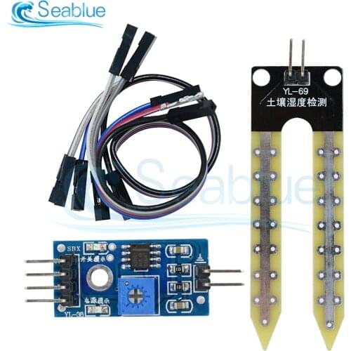 3.3-5V Soil Hygrometer Humidity Detection Module Moisture Water Sensor Soil Moisture With Probe Dupont Cable For Arduino DIY Kit
