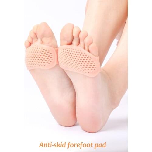 Forefoot Antiskid Pad Gel Breathable Soft Toes Pretector Relieve Foot Pain Honeycomb Shaped Sleeve Cushions