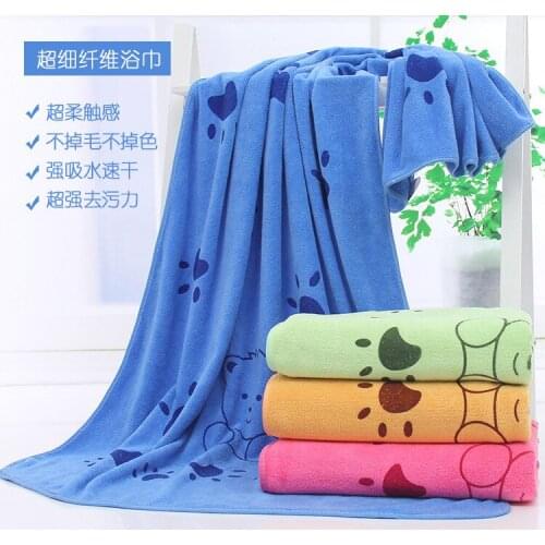 New Absorbent Towels for Dogs Cats Fashion Bath Towel Nano Fiber Quick-drying Bath Towel Car Wiping Cloth Pet Dog Supplies