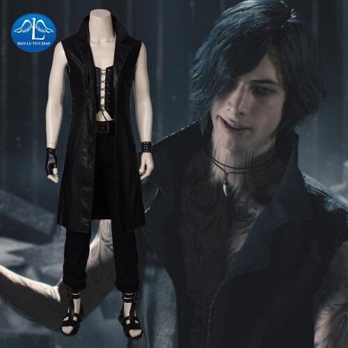 New Game DMC 5 Cosplay Costume Men Vitale Costume Halloween Costumes For Men Carnival Game Suit For Men Custom Made