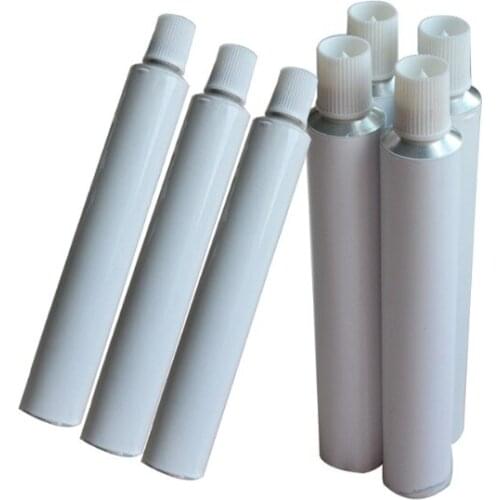 Wholesale 100pcs 10ml Aluminum Empty Toothpaste Tubes w/ Needle Cap unsealed