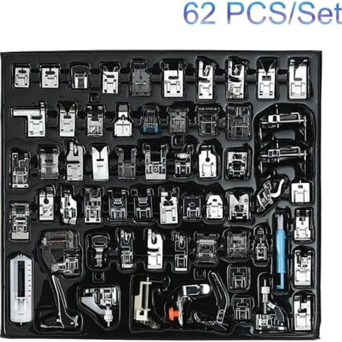 32/52/62/72 Sewing Machine Presser Foot Press Feet For Brother Singer Sew Kit Braiding Blind Stitch Over Lock Zipper Ruler
