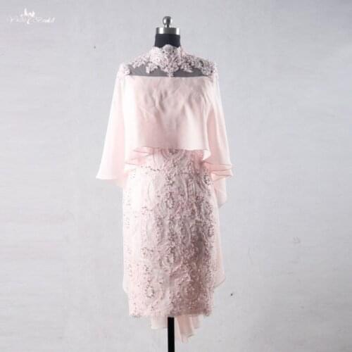 RSE709 Pink Cocktail Dress Evening Dress Short Godmother Mother Of The Bride Dresses