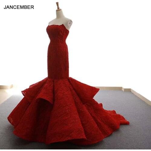 RSM66614 mermaid red wedding party dresses sexy strapless blue corset prom dress purple trumpet dress green evening dress 2020
