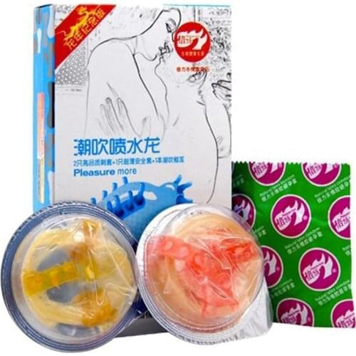 Sex Toys Fun Spike Natural Condom Adult Aid Thickening Thorn Condoms for Adults Multi Kind Sophora Viciifolia Stinging Condoms