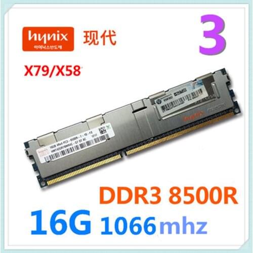 HYNIX DDR3 1066MHz 16GB 8500R orange color X78 X58 Server memory