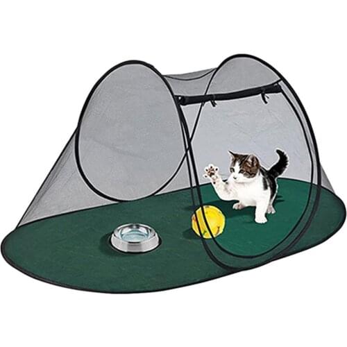 Pet Pop Up Bug Net Tent Outdoor Folding Cat Anti-Bug Netting Tent Dog House Cage Breathable Anti-bite Netting Tent Pet supplies