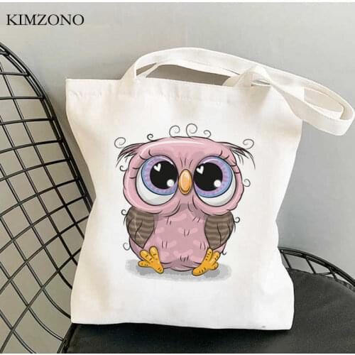 Owl shopping bag reusable bolso eco shopper recycle bag tote bag bolsas ecologicas bolsa compra sac toile
