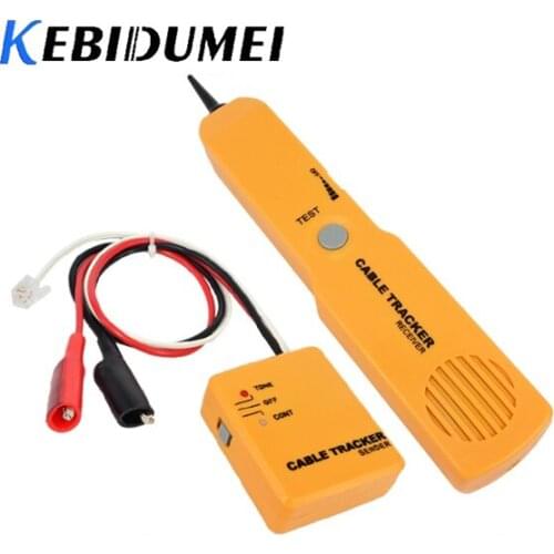 Kebidumei RJ11 Network Phone Telephone Cable Tester Toner Wire Tracker Tracer Diagnose Tone Line Finder Detector Networking Tool
