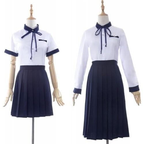 1 set Girls Student JK Uniform Cosplay Costume Tops & Skirt Suit Daily Outdoor Stage Performance Clothes Girl Christmas Gift
