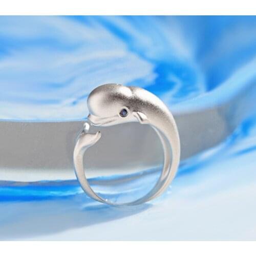 Ins Style Vintage Fish Rings for Women Men Lover Finger Ring Minimalist Jewelry Boho Wholesale