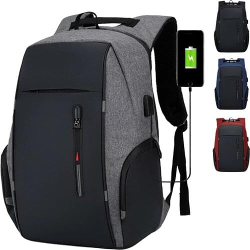 Waterproof Business 15.6 16 17 inch laptop backpack women USB Notebook School Travel Bags Men anti theft school Backpack mochila