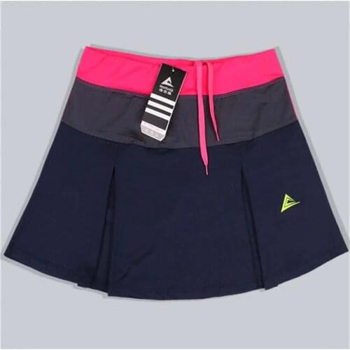 Tennis Skirt Spring Summer Women Sports Badminton Skorts Quick-drying Patchwork Female Training Skirts with Safety Shorts
