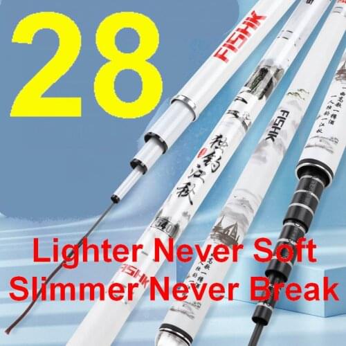 Syntha LONE FISHER 28 Hard 46T 6.3m 116g Lighter Never Soft Long Life Tighter Hi-Carbon Structure 3.6m 3.9m 4.5m 4.8m 5.4m 5.7m