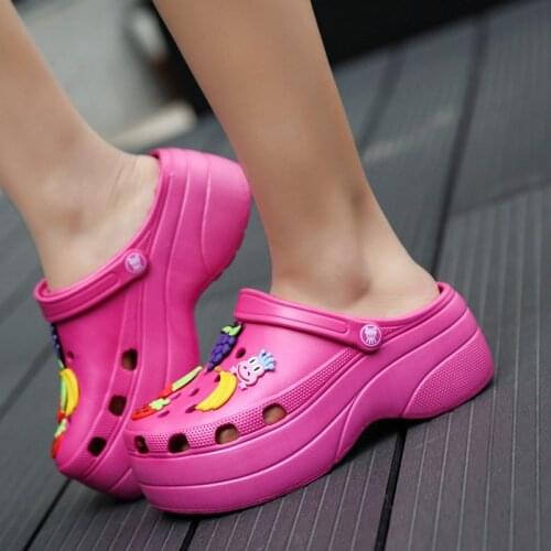 Shoes for Woman Summer High Heels Sandals Womens Platform Sandals Wedge Sneakers Flats Slippers Leisure Flip Flops